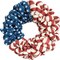 20-Inch Patriotic Burlap Wreath – Handcrafted 4th of July Summer Wreath with Stars & Stripes for Front Door, Memorial Day and American Flag Home Decor, Indoor & Outdoor